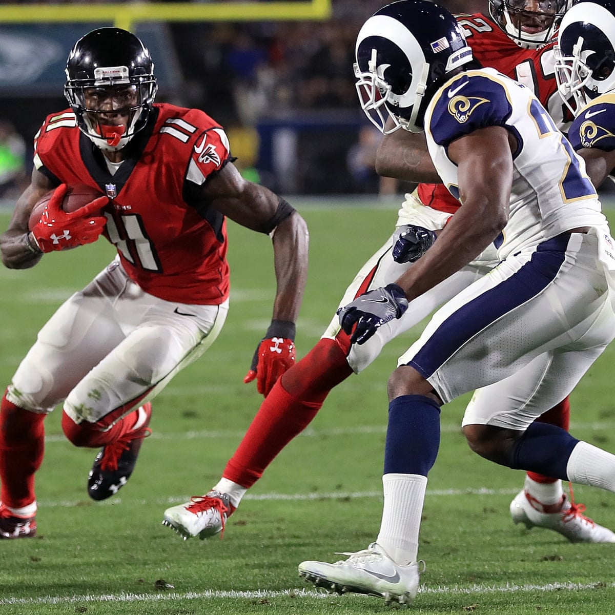 Falcons Take Out Rams In Nfc Wild Card Play Off To Book Date With Philadelphia Nfl The Guardian Falcons Eagles Nfc Championship 2022