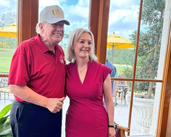 Nothing says the ‘special relationship’ is over like this picture of Donald Trump and Liz Truss | Zoe Williams