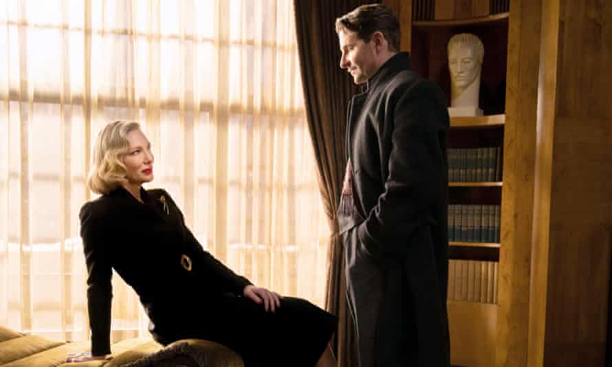 Cate Blanchett and Bradley Cooper in Nightmare Alley, nominated for best production design.