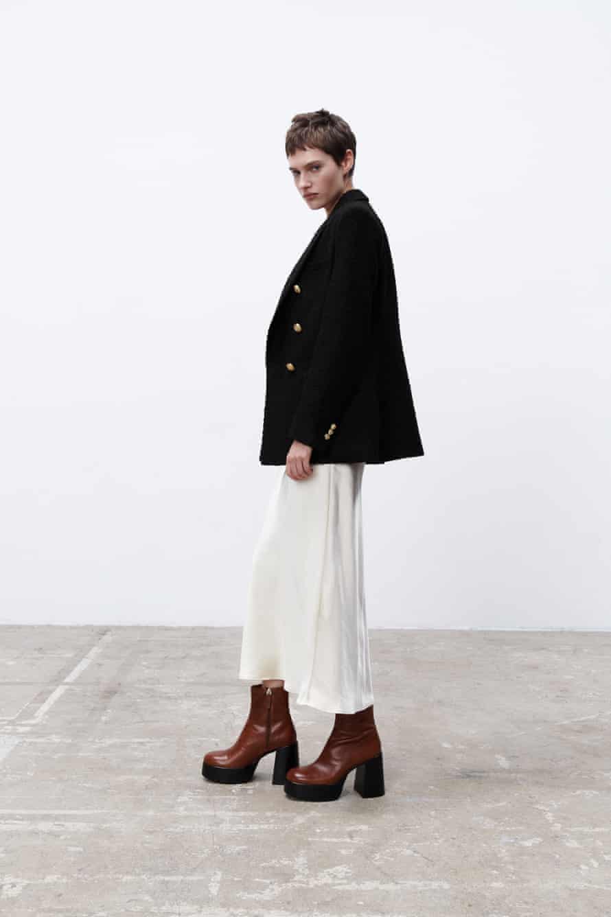Blaze of glory: Be a cut above the rest in an oversized blazer | Fashion 2 Textured blazer, £59.99, zara.com