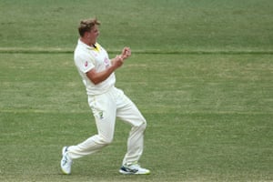 Green celebrates claiming the wicket of Crawley.