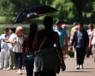 Parts of England expected to hit 35C in ‘unprecedented’ May heatwave