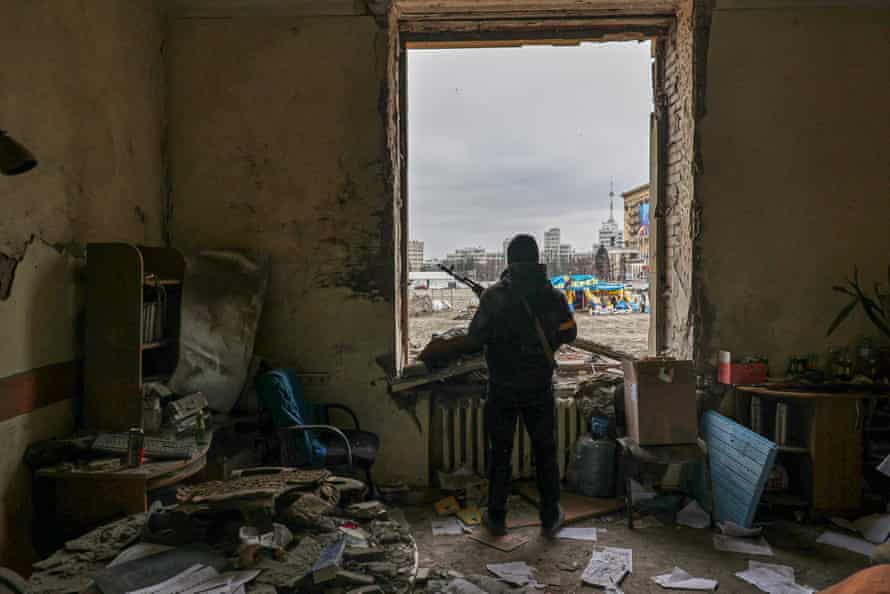 Aftermath of shelling in Kharkiv