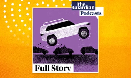 SUVs and big cars illustration