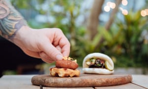 Eat Just’s nugget, made from lab-grown chicken meat, at a restaurant in Singapore, 2020.