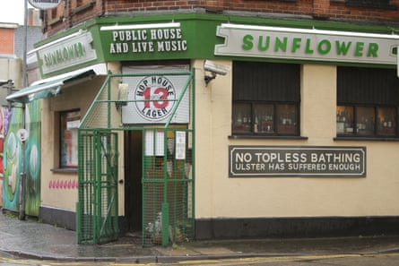 Exterior of The Sunflower Bar in Belfast, Northern Ireland