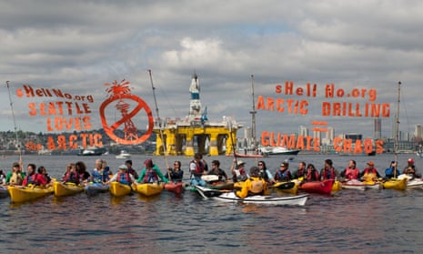 ShellNo flotilla protesters.