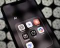 A phone showing artificial intelligence apps