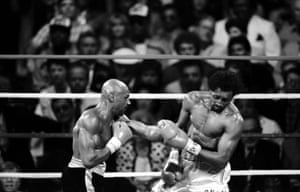 Marvin Hagler and Thomas Hearns