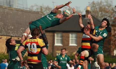 Richmond take on London Irish in a Championship match at their Athletic Ground in April 2019.