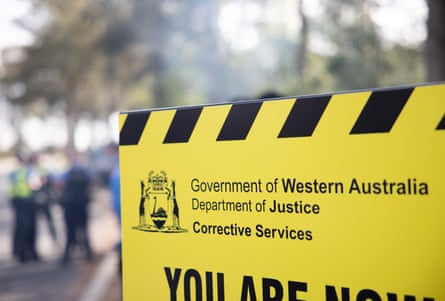 A sign outside the Banksia Hill juvenile detention centre