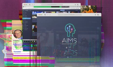 Aims software screenshots composite