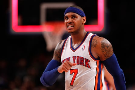 Carmelo Anthony with the New York Knicks in 2012.