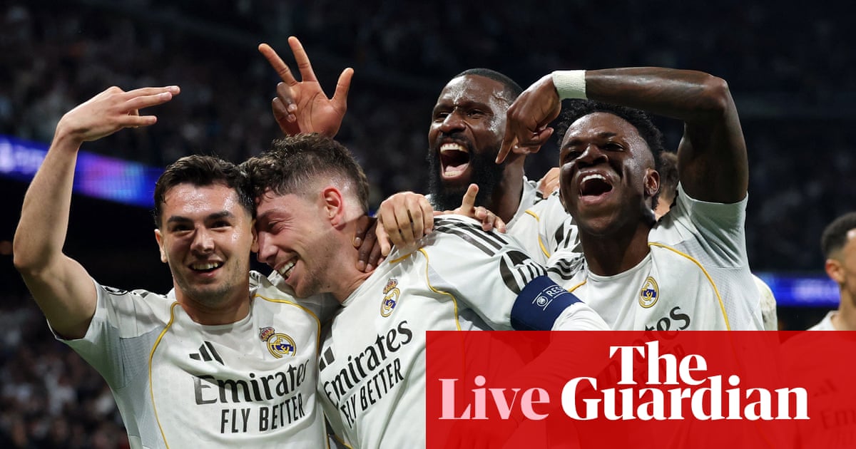 Real Madrid v Manchester City: Champions League last 16, first leg – live
