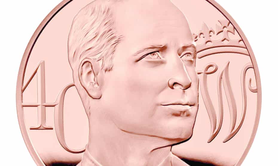 The £5 coin reverse featuring Prince William