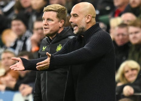 Eddie Howe has only masterminded victory over Pep Guardiola twice in the 19 matches between teams coached by the two men but emerged victorious in their most recent encounter.