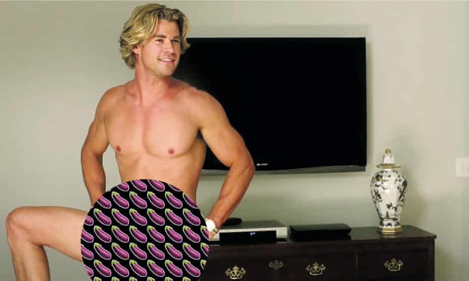 One for the mantlepiece … Chris Hemsworth wore a Matthew Mungle prosthetic penis in Vacation.
