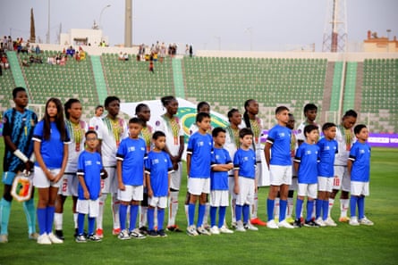 The Mali squad are introduced astatine nan Honor Stadium successful Oujda
