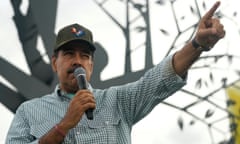 Venezuelan president Nicolás Maduro at an event in Caracas, Venezuela