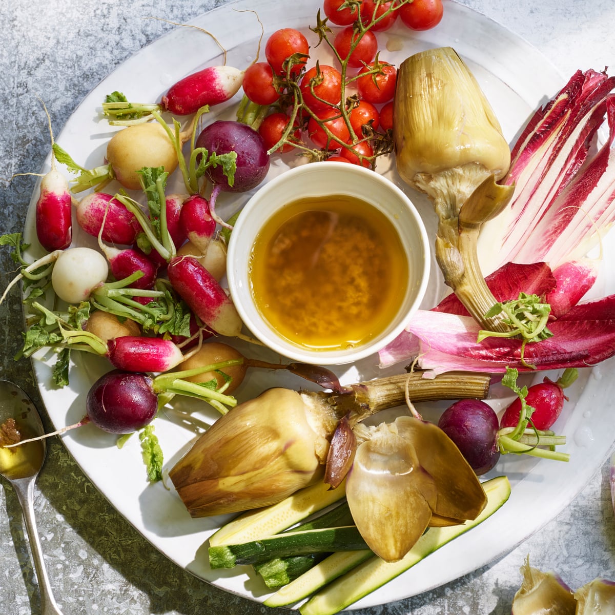 Bagna Cauda Raw Vegetables With Hot Anchovy Dip By Richard Olney Summer Food And Drink The Guardian Bagna Cauda Raw Vegetables With Hot Anchovy Dip By Richard Olney Summer Food And Drink The Guardian