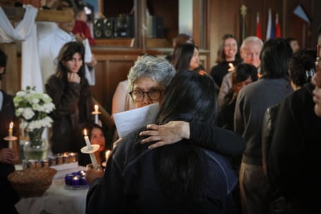 Residents gather at St.Mary the Virgin Church for a vigil for victims of the car-ramming tragedy during the Filipino Lapu Lapu festival in Vancouver, British Columbia, Canada, 27 April 2025.