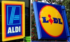 Aldi and Lidl logos