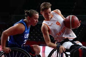Tokyo 2020 Paralympics day one: swimming, cycling, wheelchair rugby and more – live! 1 Bo Kramer of the Netherlands in action.