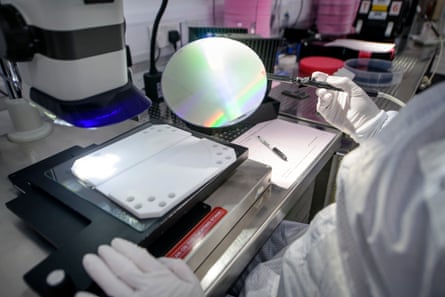 Inside the clean room at Nexperia’s Newport plant