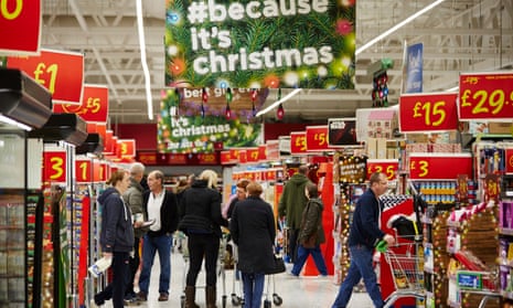 Pre-Christmas shoppers at Asda store in Killingbeck, Leeds