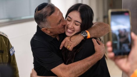 Israelis celebrate after four hostages taken from Nova festival rescued in Gaza – video report