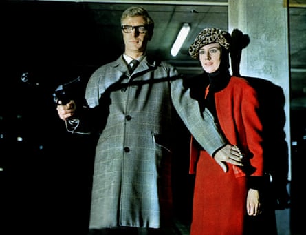 With Sue Lloyd in The Ipcress File.