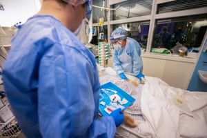 Helen Simpson has her best moment of the day when her patient smiles at her. ‘It makes it all worth while.’