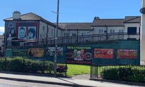 New political messages and republican recruitment posters alongside the Bogside murals.