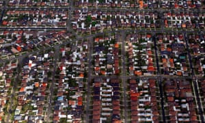 Sydney houses from the air