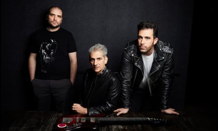 Michael Imperioli with his two Zopa bandmates in 2022.