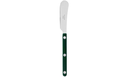 Couteau à beurre avec un manche vert