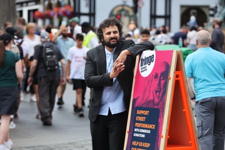 Nish Kumar at the Edinburgh fringe in 2022.