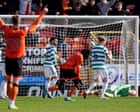 Scottish Premiership: Celtic stumble in title race with damaging loss at Dundee United