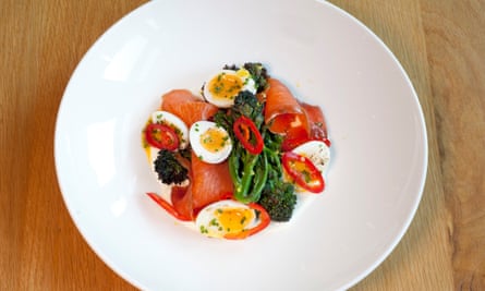‘Take quail’s eggs and treacle-cured trout. Go on, take them, you know you want to’: trout with quail’s eggs.