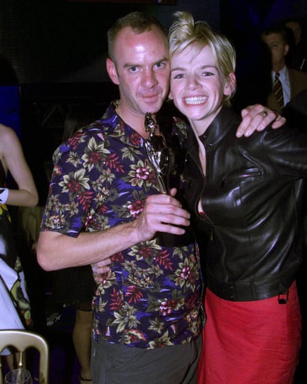 Norman Cook and Zoë Ball at the Brit awards in 1999.