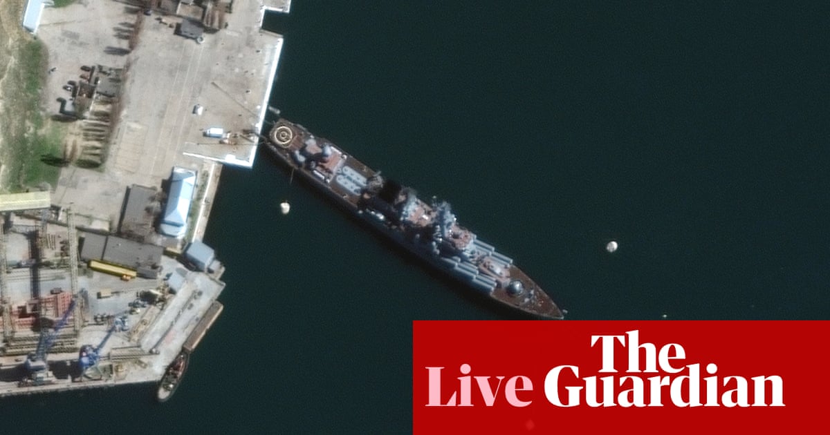 Russia-Ukraine war latest: Moscow says warship ‘seriously damaged’ but still afloat after explosion – live