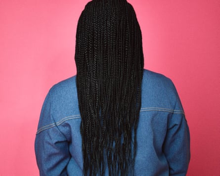 Precious Adesina's hair shown from the back.