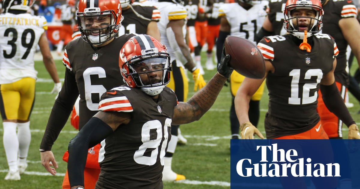 NFL round-up: Browns beat Steelers to clinch first playoff spot in 18 years - The Guardian