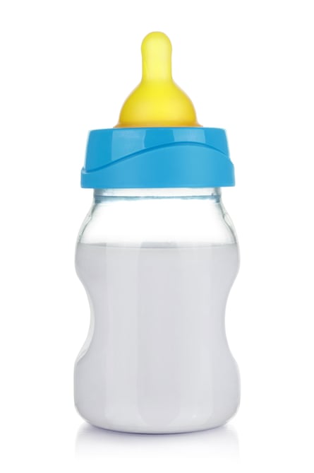 A baby bottle.
