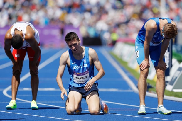 Scotland's Jake Wightman after finishing third.