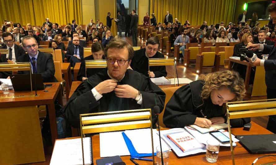 Lawyers turn to romcoms in fight for rule of law in Poland 3 Wawrykiewicz and Gregorczyk-Abram at the European court of justice, 2019