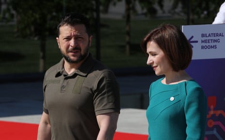 Volodymyr Zelenskiy and Maia Sandu