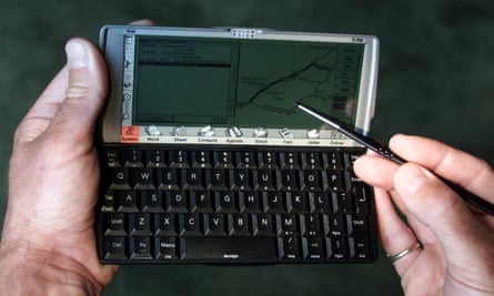 The Psion series of PDAs were absolute classics.
