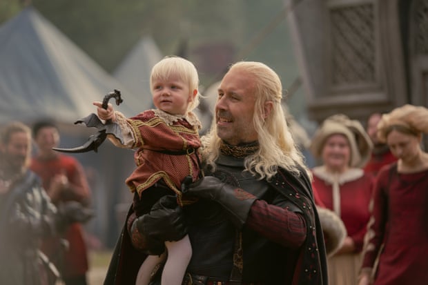 Paddy Considine as Viserys in House of the Dragon.