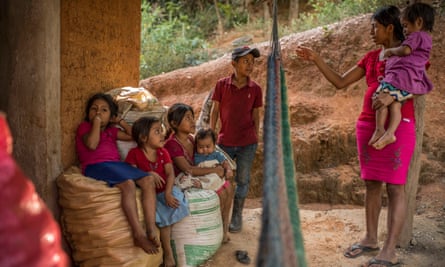 Miriam Ávalos eats less so that her children have have more, but they are still chronically malnourished.